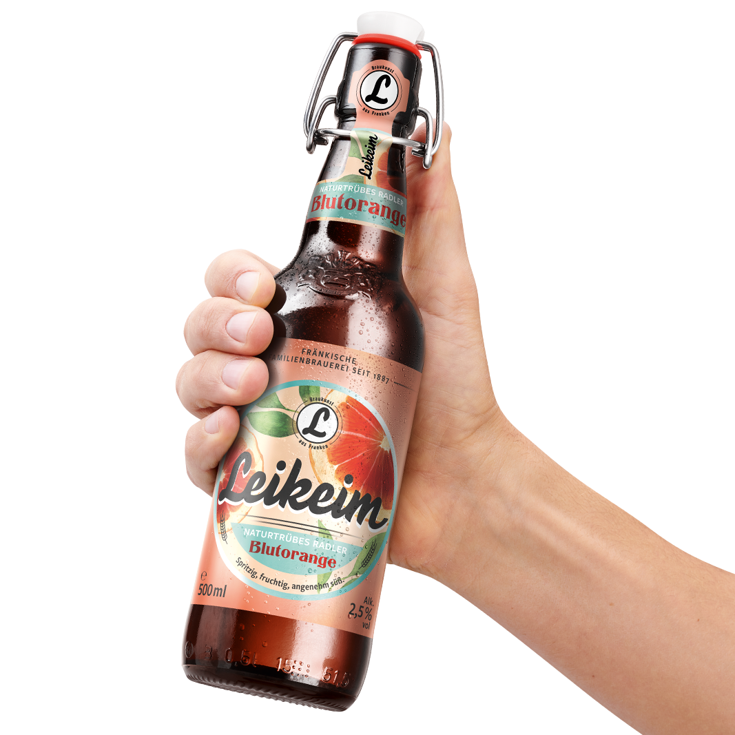 Leikeim Naturtrübes Radler Blutorange 12 x 0,5 Liter